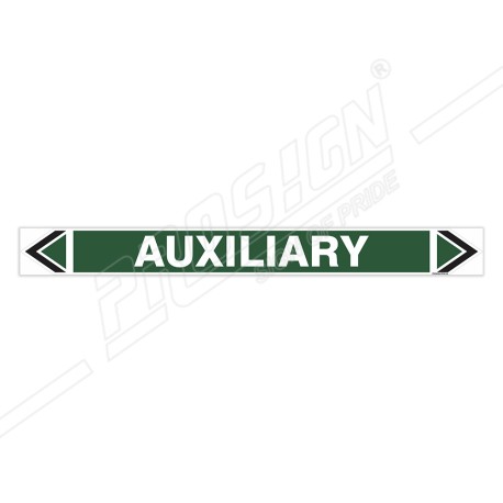 Auxiliary Water Pipe Marking Sticker Sign| Protector FireSafety