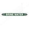 Brine Water Pipe Marking Sticker Sign| Protector FireSafety