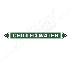 Chilled Water Pipe Marking Sticker Sign| Protector FireSafety