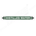 Distilled Water Pipe Marking Sticker Sign| Protector FireSafety