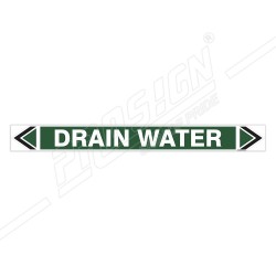 Drain Water Pipe Marking Sticker Sign| Protector FireSafety