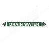 Drain Water Pipe Marking Sticker Sign| Protector FireSafety