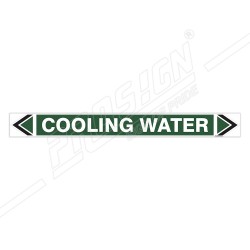 Cooling Water Pipe Marking Sticker Sign| Protector FireSafety