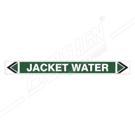 Jacket Water Pipe Marking Sticker Sign| Protector FireSafety
