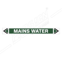 Mains Water Pipe Marking Sticker Sign| Protector FireSafety