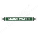 Mains Water Pipe Marking Sticker Sign| Protector FireSafety