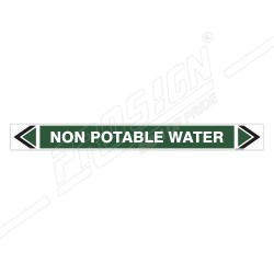Non Potable Water Pipe Marking Sticker Sign| Protector FireSafety