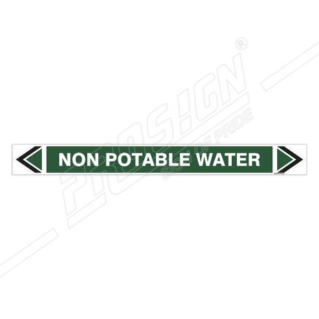 Non Potable Water Pipe Marking Sticker Sign| Protector FireSafety