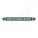 Non Potable Water Pipe Marking Sticker Sign| Protector FireSafety
