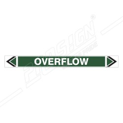 Overflow Water Pipe Marking Sticker Sign| Protector FireSafety