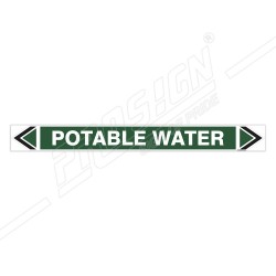 Potable Water Pipe Marking Sticker Sign| Protector FireSafety