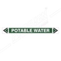 Potable Water Pipe Marking Sticker Sign| Protector FireSafety