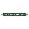 Potable Water Pipe Marking Sticker Sign| Protector FireSafety