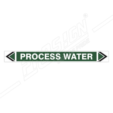 Process Water Pipe Marking Sticker Sign| Protector FireSafety