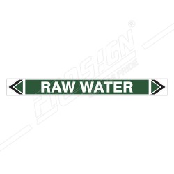 Raw Water Pipe Marking Sticker Sign| Protector FireSafety