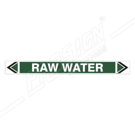 Raw Water Pipe Marking Sticker Sign| Protector FireSafety