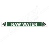 Raw Water Pipe Marking Sticker Sign| Protector FireSafety