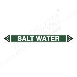 Salt Water Pipe Marking Sticker Sign| Protector FireSafety