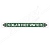 Solar Hot Water Pipe Marking Sticker Sign| Protector FireSafety