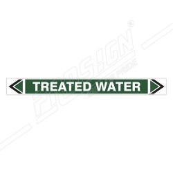 Treated Water Pipe Marking Sticker Sign| Protector FireSafety
