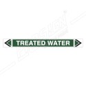 Treated Water Pipe Marking Sticker Sign| Protector FireSafety
