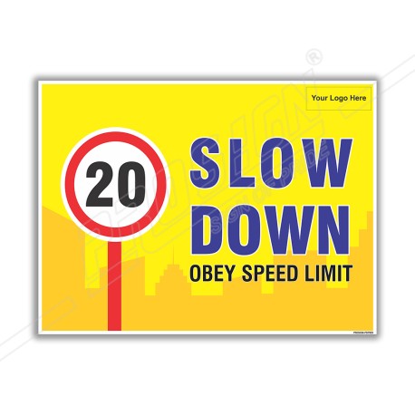 Slow Down Road Safety Posters| Protector FireSafety
