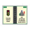 Follow Traffic Sign Road Safety Posters| Protector FireSafety