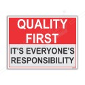 Quality First Safety Posters| Protector FireSafety
