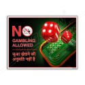 No Gambling Allowed Safety Posters| Protector FireSafety