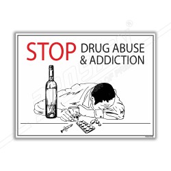 Stop Drug Abuse & Addiction Safety Posters| Protector FireSafety