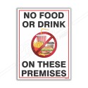 No Food On These Premises Safety Posters| Protector FireSafety