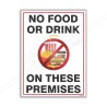 No Food On These Premises Safety Posters| Protector FireSafety