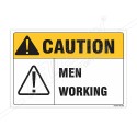 Men Working Construction Safety Label| Protector FireSafety