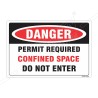 Permit Required Do Not Enter Construction Safety Label| Protector FireSafety