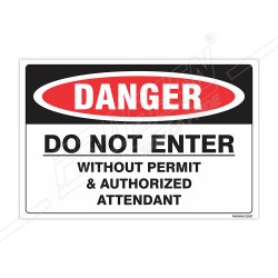 Do Not Enter Construction Safety Label| Protector FireSafety