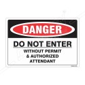 Do Not Enter Construction Safety Label| Protector FireSafety