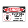 Confined Space Construction Safety Label| Protector FireSafety