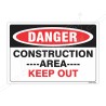 Construction Area Keep Out Construction Safety Label| Protector FireSafety