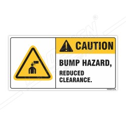 Bump Hazard Construction Safety Label| Protector FireSafety
