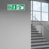 Fire Exit Right Down Cross Arrow Sign| Protector FireSafety