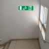 Fire Exit Left Side Down Stair Arrow Sign| Protector FireSafety