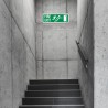 Fire Exit Right Side Up Stair Arrow Sign| Protector FireSafety