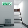 Emergency Exit Right Up Cross Arrow Sign| Protector FireSafety