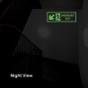 Emergency Exit Left Down Cross Arrow Sign| Protector FireSafety