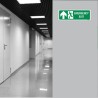 Emergency Exit Left Up Arrow Sign| Protector FireSafety