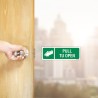 Pull To Open Sign| Protector FireSafety