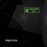 Emergency Exit Left Down Cross Arrow Sign| Protector FireSafety