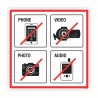 No Phone, Photo, Video And Audio Prohibition Sign| Protector FireSafety