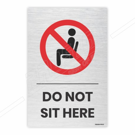 Do Not Spit Prohibition Sign| Protector FireSafety