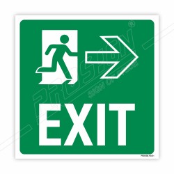Exit With Right Side Arrow Sign| Protector FireSafety